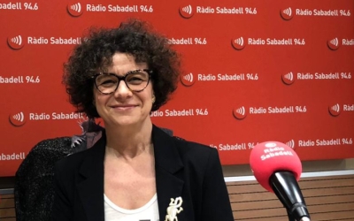 Montse Montaña, a Ràdio Sabadell | Arxiu